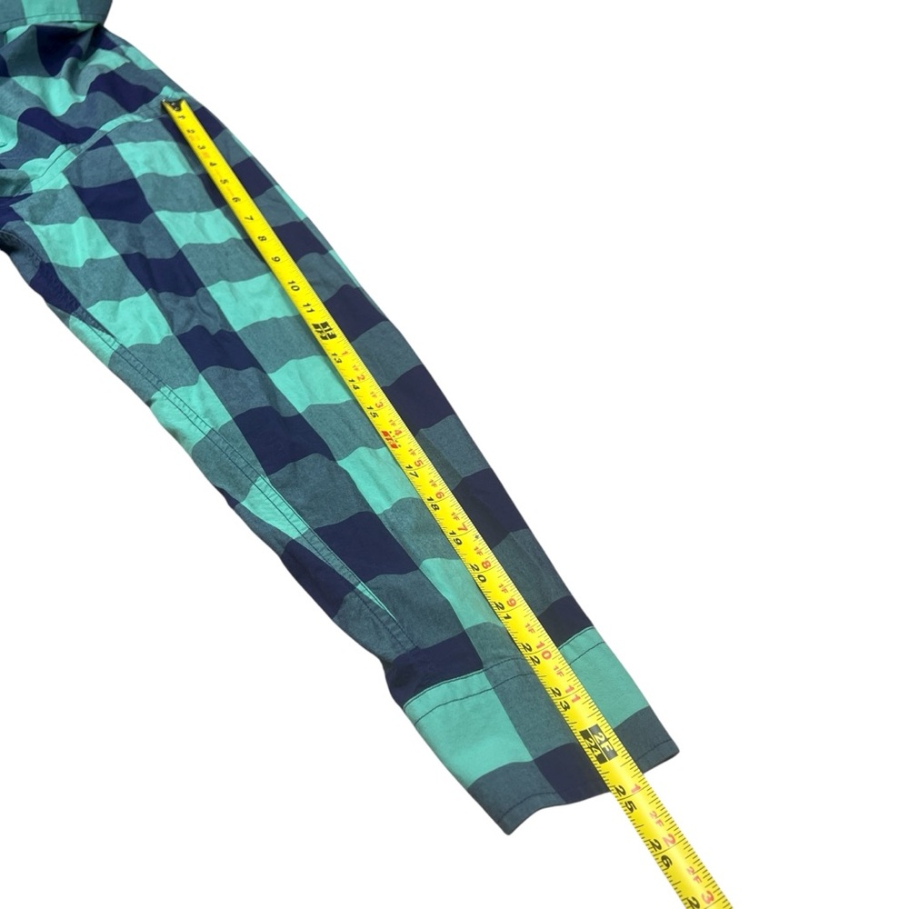 Untuckit Shirt Mens XL Green Blue Plaid Button Down Stretch Long‎ Sleeve Cotton - Picture 9 of 10
